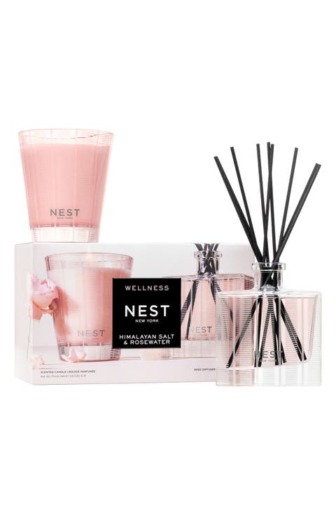 Himalayan Salt & Rosewater Classic Candle & Reed Diffuser Set (Nordstrom Exclusive) $110 Value