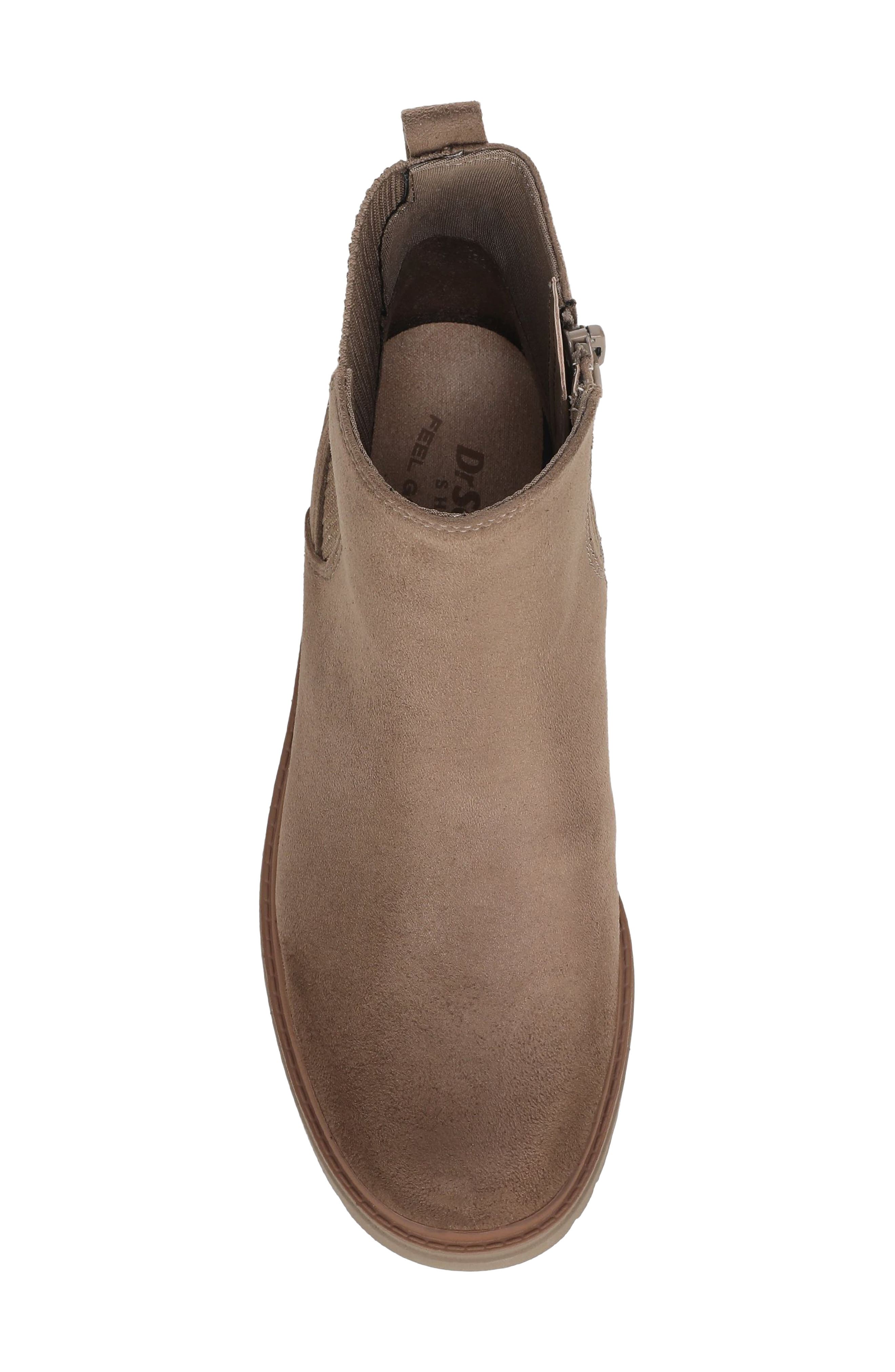 Bring Vibes Faux Leather Chelsea Boot, Alternate, color, WOODSMOKE BROWN MICROSUEDE