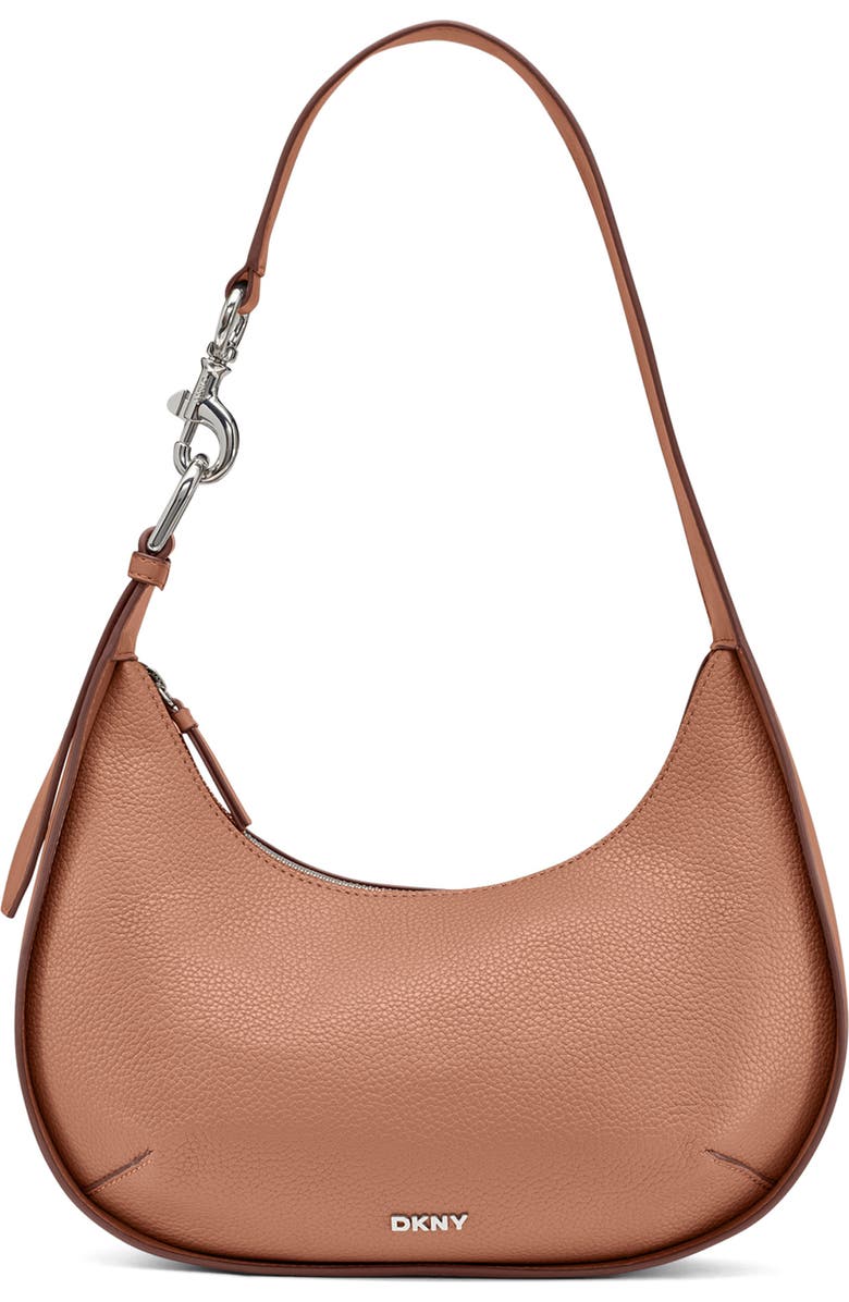 DKNY Thyme Hobo Bag, Main, color, Hot Cocoa