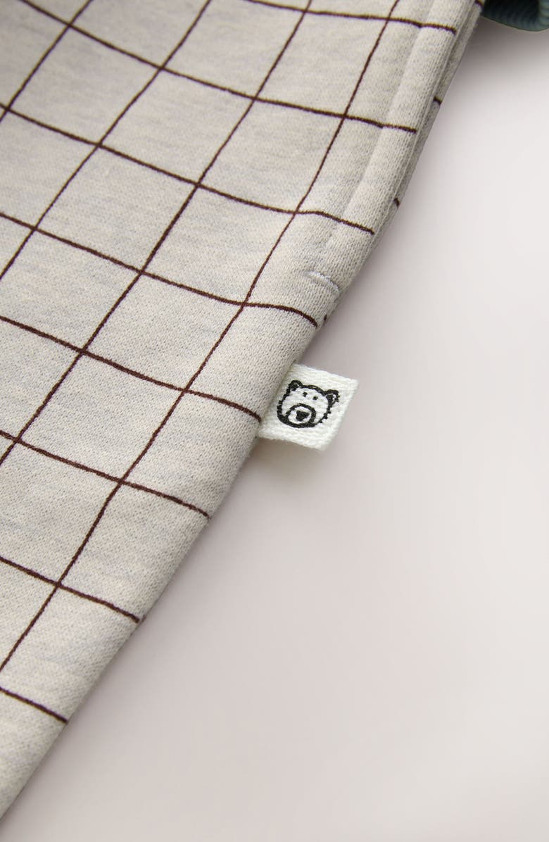 NEXT Kids' Bear Graphic Sweatshirt & Check Sweatpants Set, Alternate, color, Blue