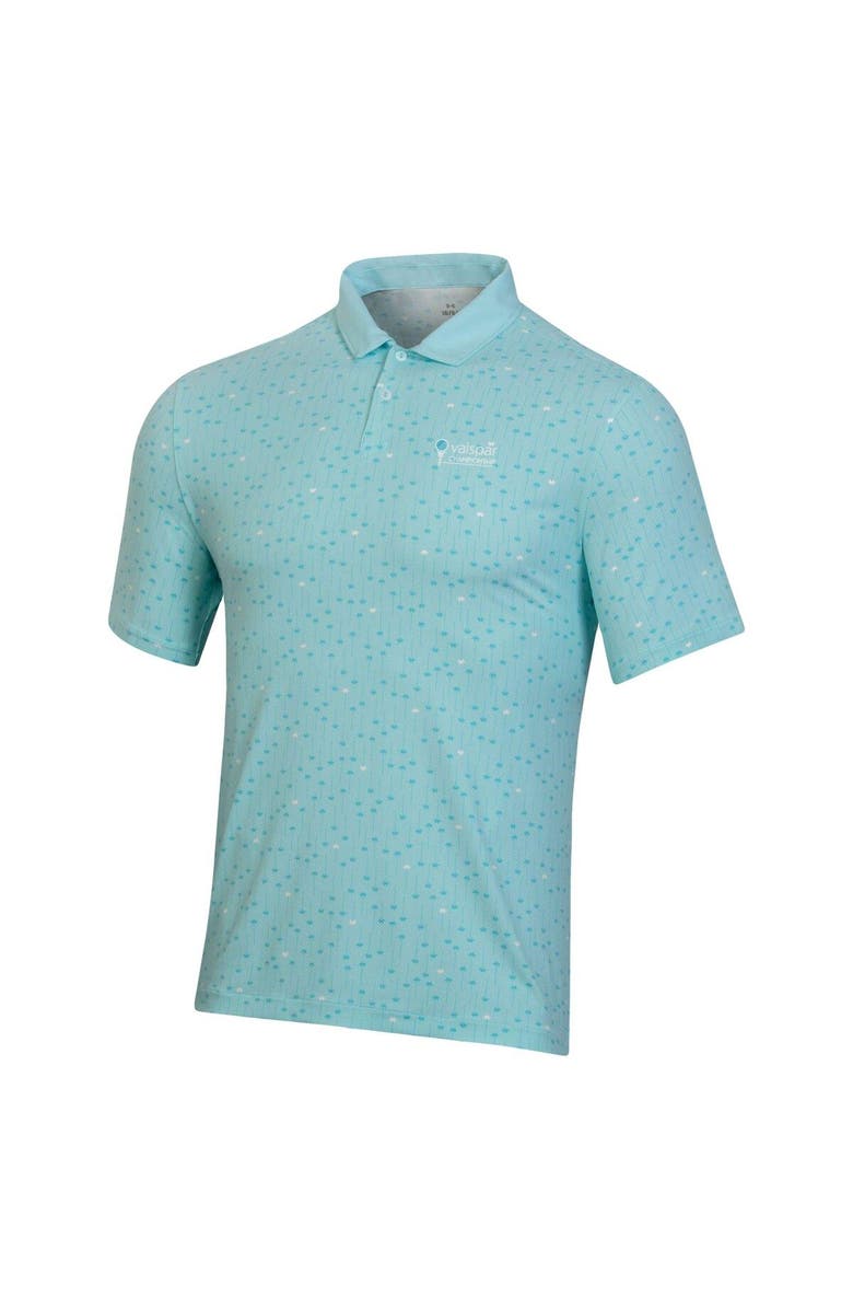 Under Armour Men's Under Armour Blue Valspar Championship Palm Dash Iso-Chill Polo, Alternate, color, Blue