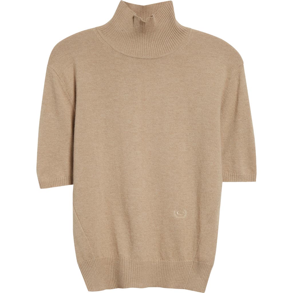 Commission Double Front Turtleneck Sweater In Oat