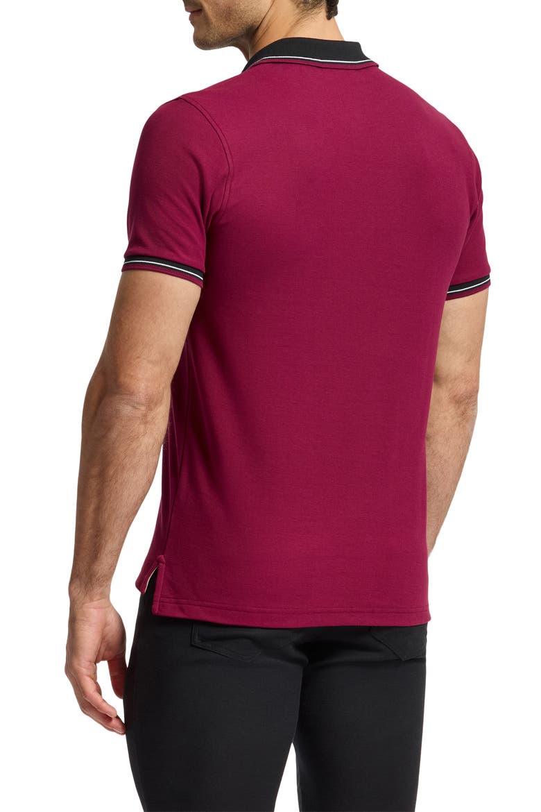 Oak City Piqué Polo, Alternate, color, CRIMSON