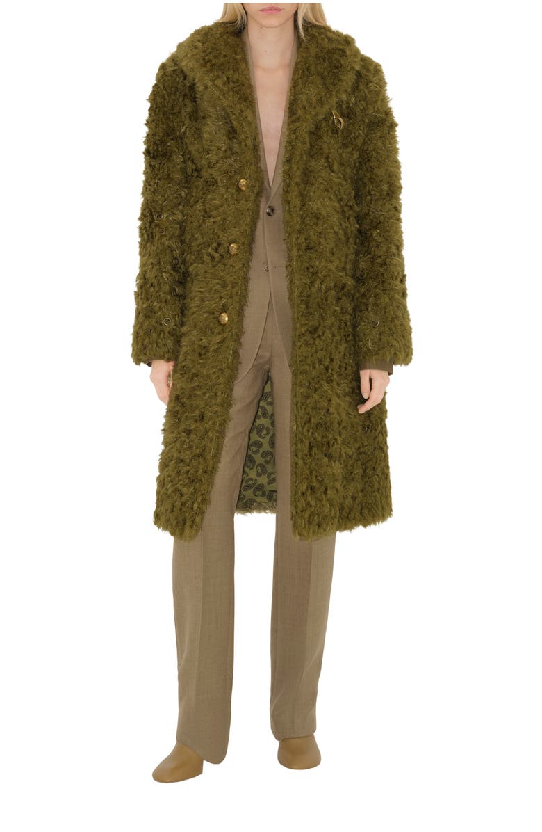 Burberry Faux Fur Coat, Main, color, 