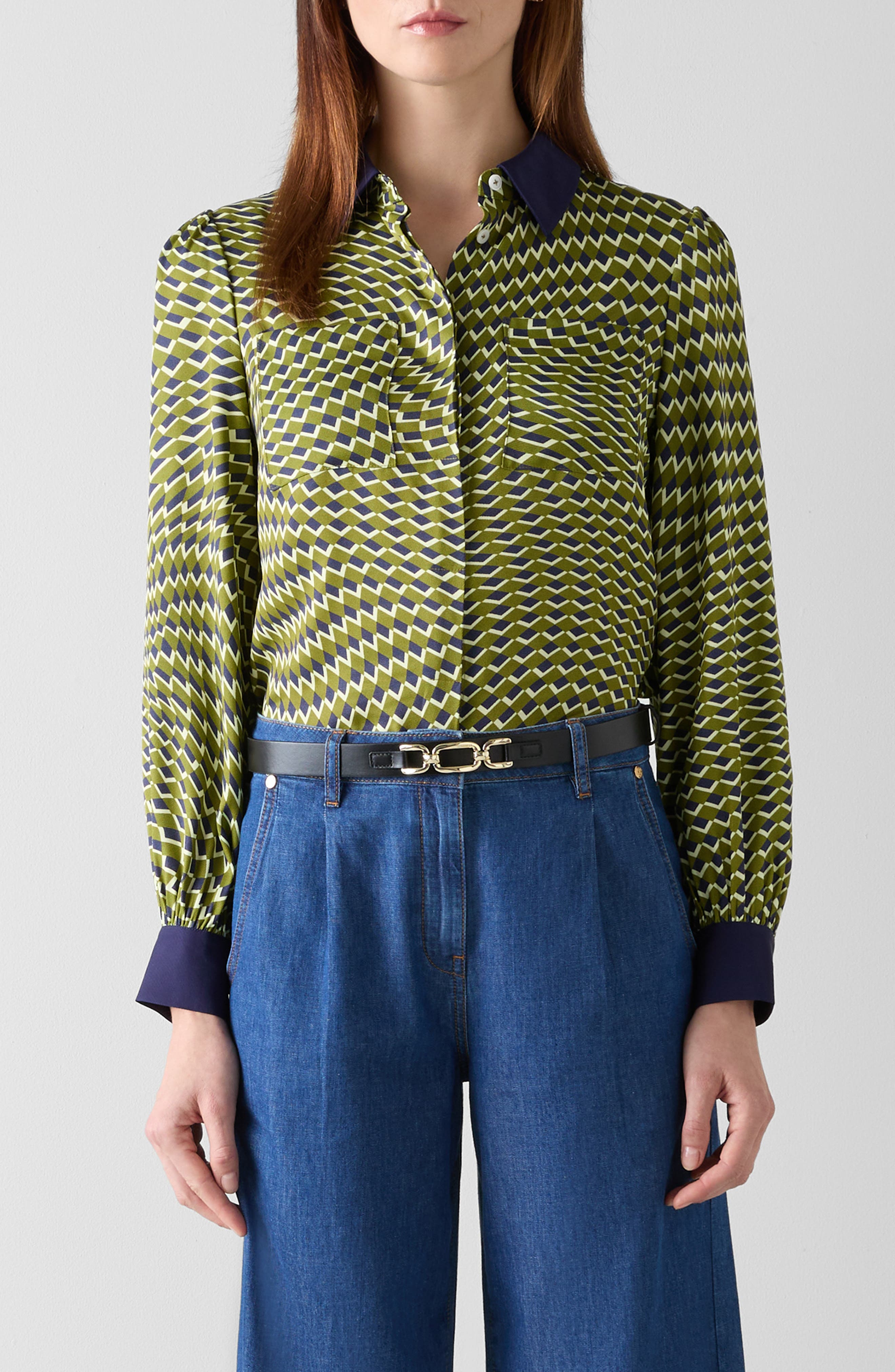 LK Bennett Henri Print Shirt