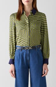 LK Bennett Henri Print Shirt