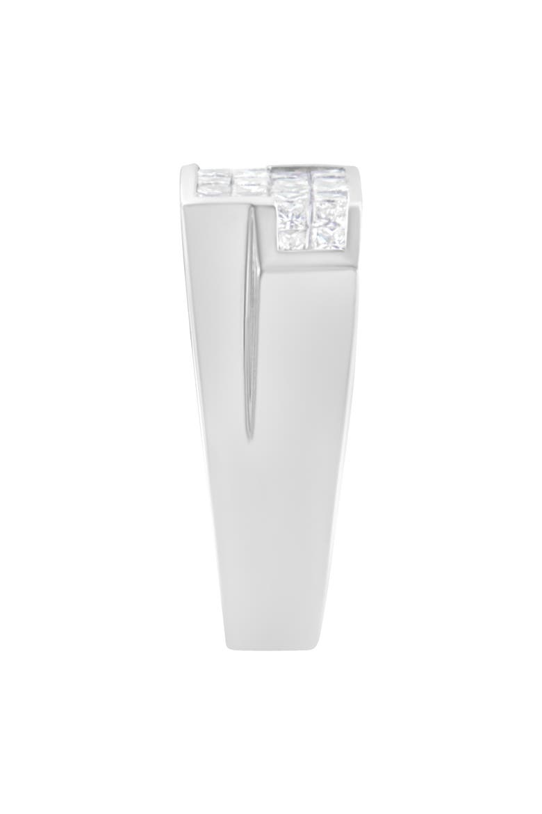 14KT White Gold 1 3/4 cttw Diamond Cluster Ring, Alternate, color, White