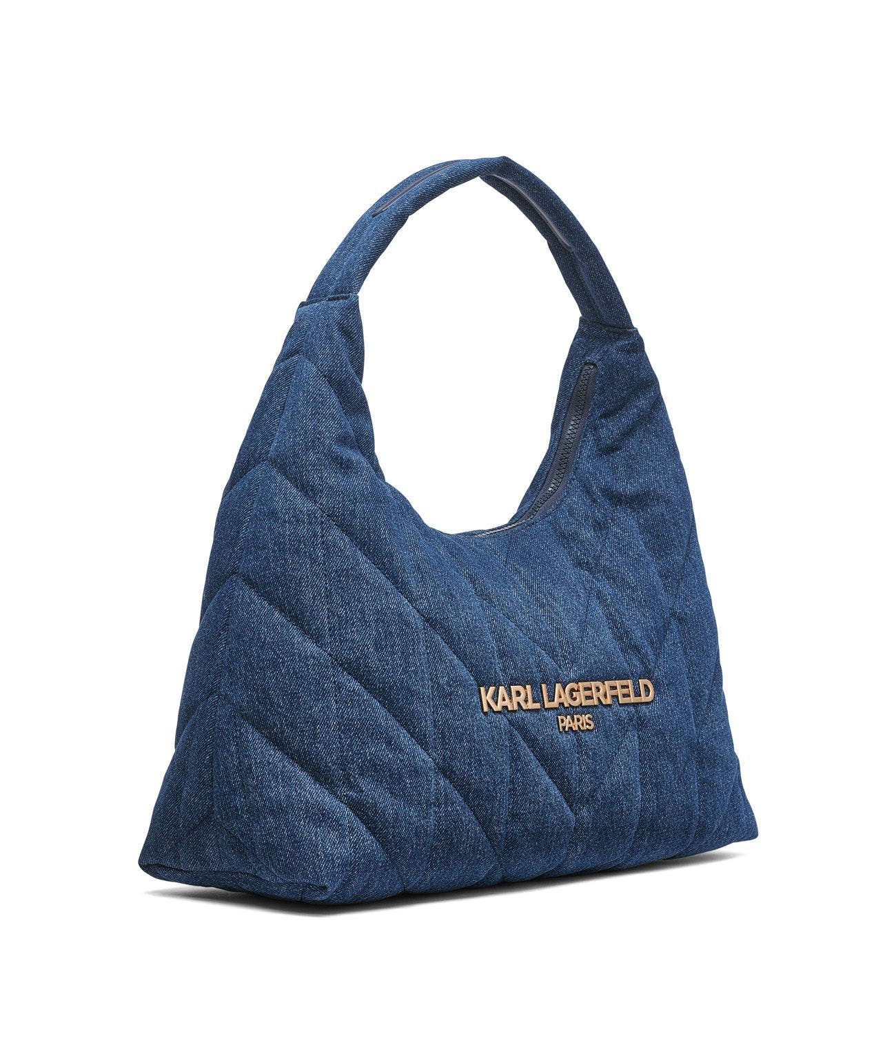 KARL LAGERFELD PARIS Voyage Hobo, Alternate, color, Washed Denim