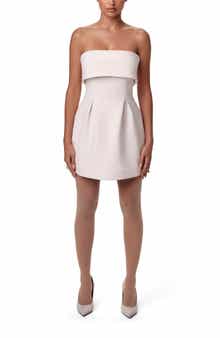 Naked Wardrobe Suiting Strapless Minidress