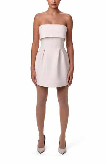Naked Wardrobe Suiting Strapless Minidress