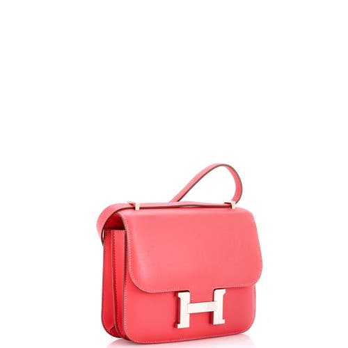 Pre-owned Hermes  Hermes Constance Bag Tadelakt 18 In Pink