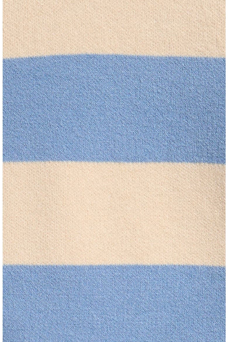 Kids' Stripe Johnny Collar Rugby Sweater, Alternate, color, OATMEAL/ BLUE
