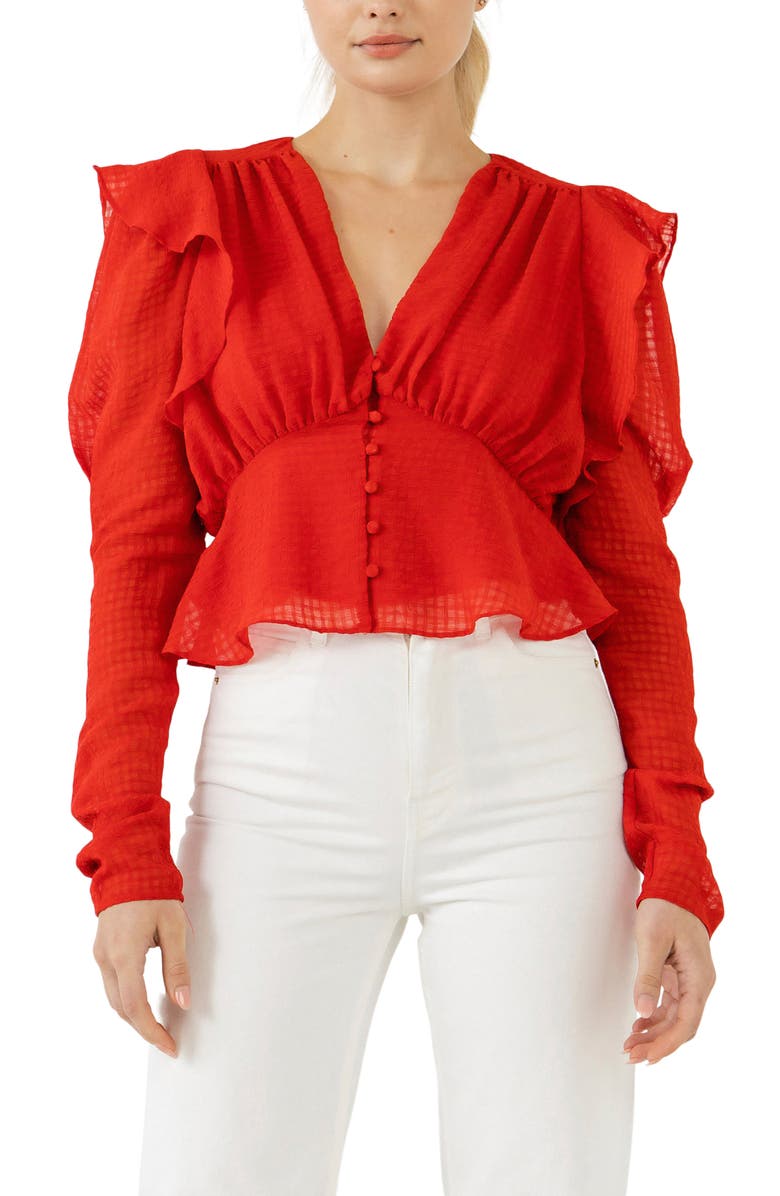 Endless Rose Ruffle Blouse, Main, color,