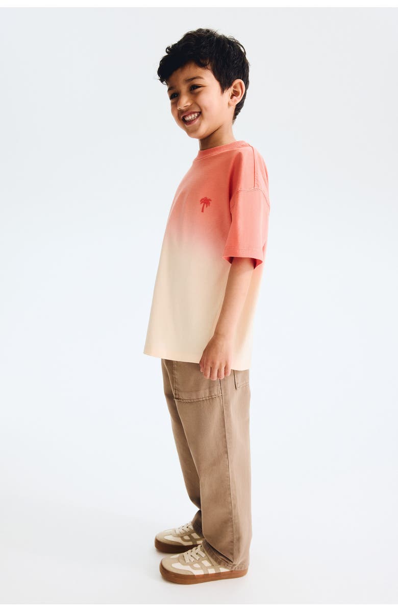 H&M Cotton Twill Joggers, Alternate, color, Beige