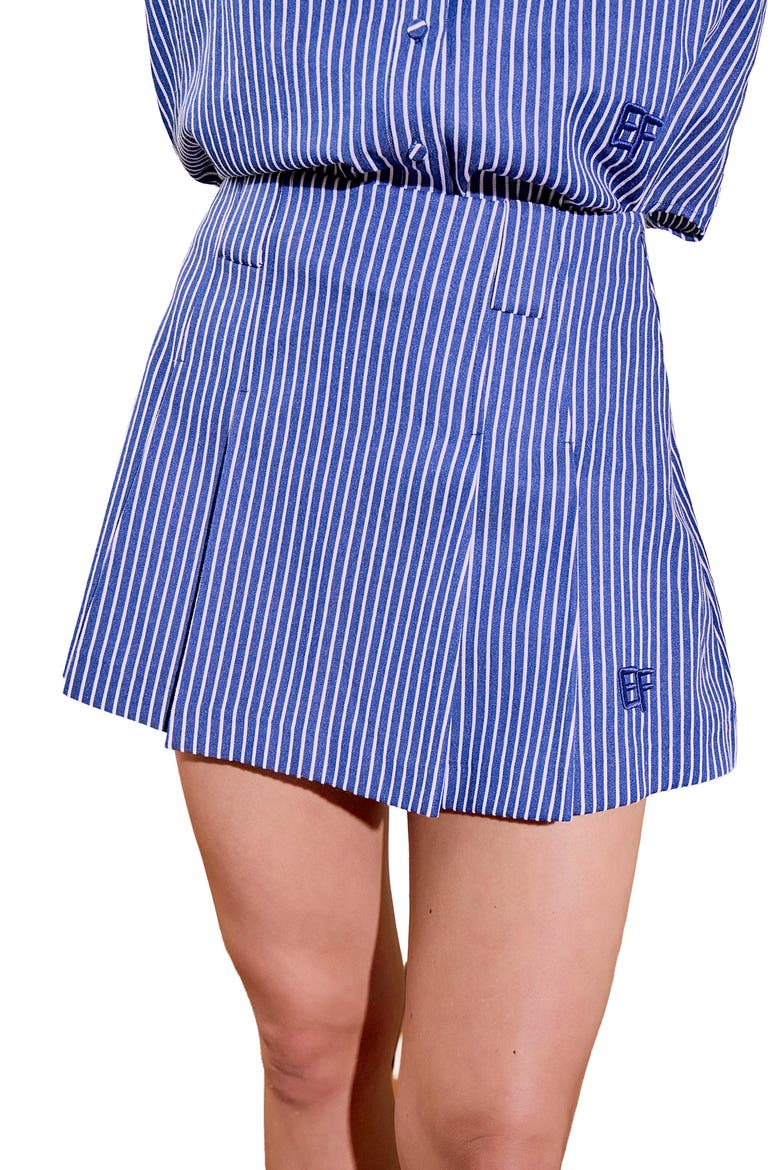 Sports Club Stripe Skort, Alternate, color, NAVY/ WHITE
