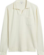 Peter Millar Oasis Johnny Collar Long Sleeve Performance Polo