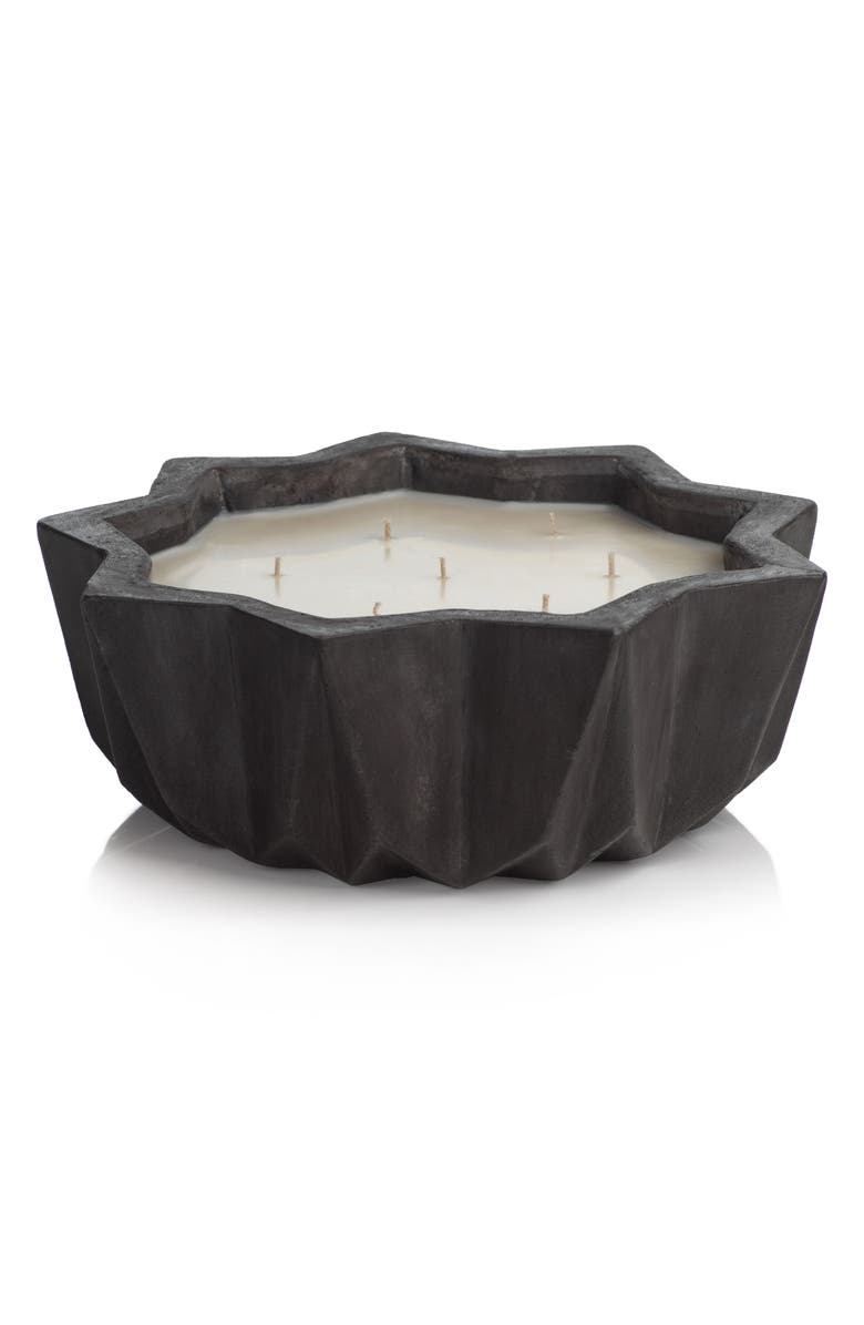 Zodax Villa Nouza 7-Wick Concrete Candle, Main, color, Grayish Black