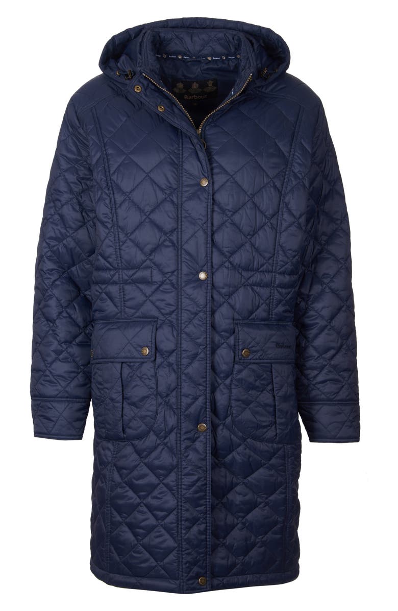 Barbour Jenkins Quilted Hooded Coat, Alternate, color,