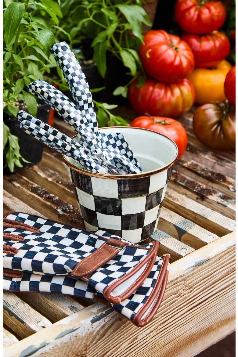 Courtly Check® Set of 3 Enamel Herb Pots, Alternate, color, COURTLY