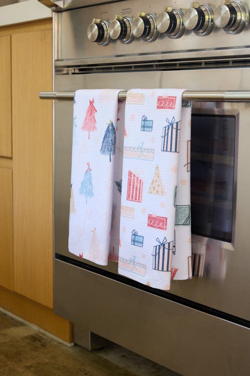 Geometry Kitchen Tea Towel Set In Multi