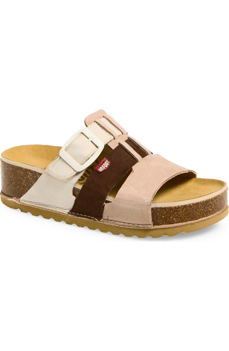 On Foot Naoshima Three-Strap Slide Sandal, Main, color, Khaki/ Bone