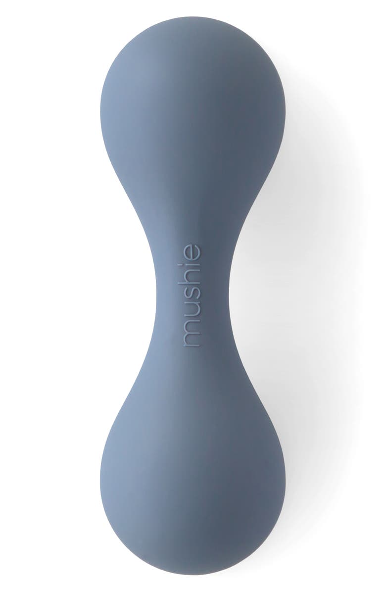 Mushie Silicone Rattle, Main, color, Tradewinds