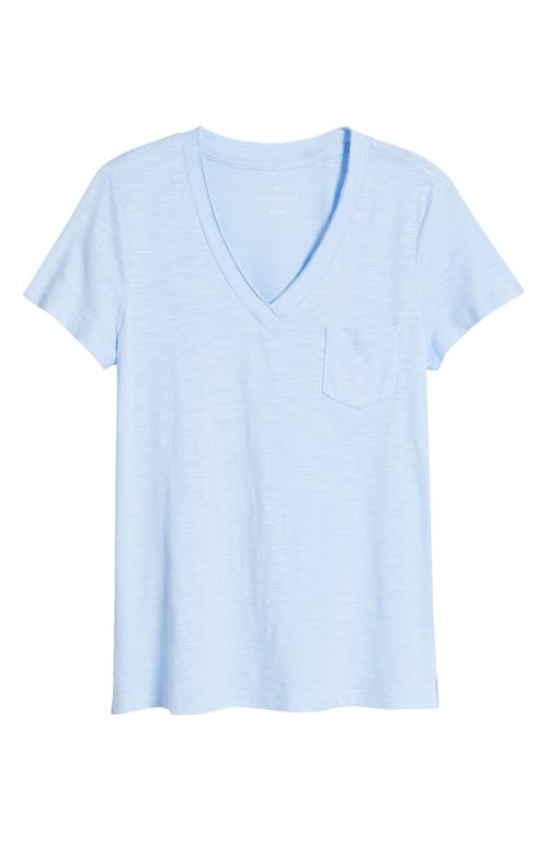 Caslonr Caslon(r) Cotton & Modal V-neck T-shirt In Blue Windsurfer