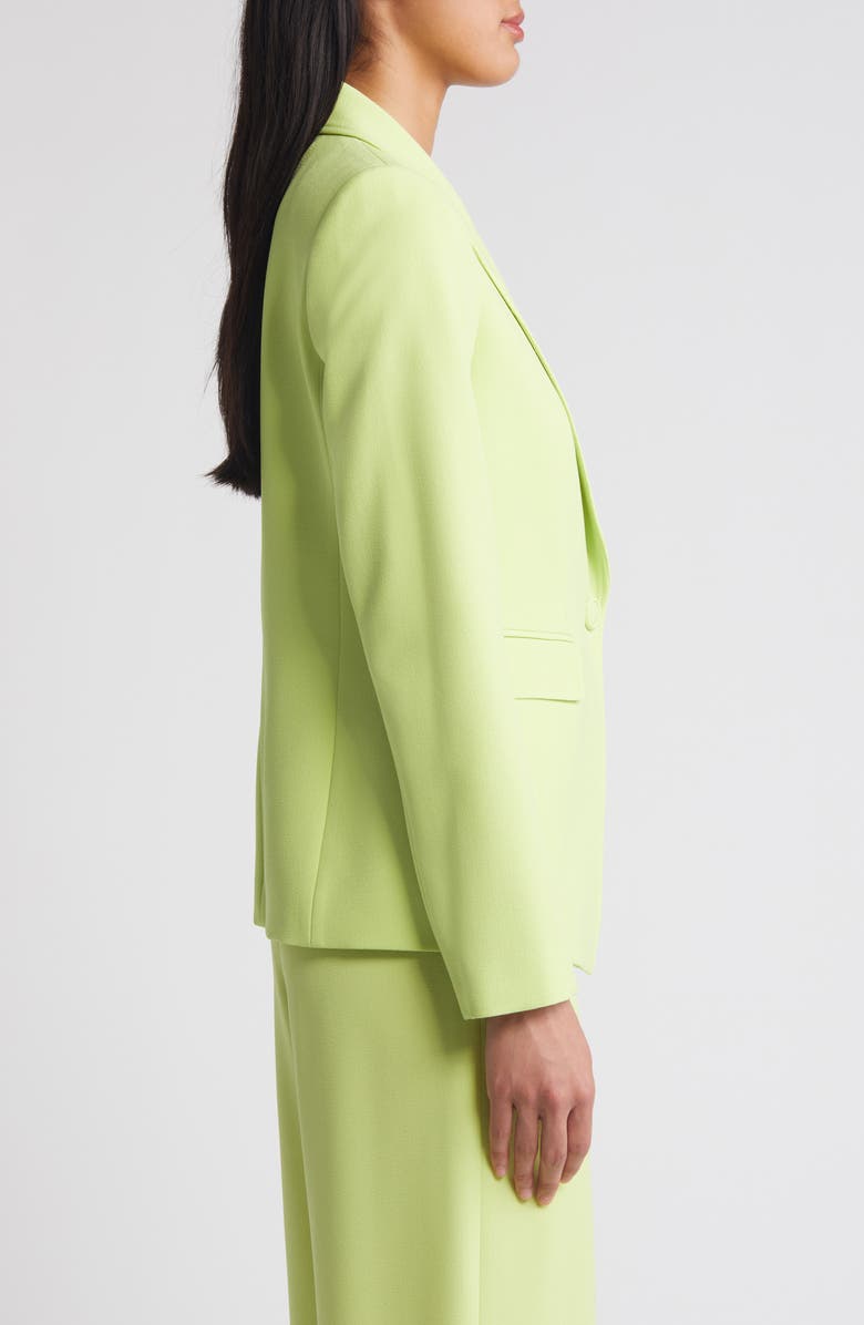 Tahari ASL One-Button Blazer, Alternate, color, Lime