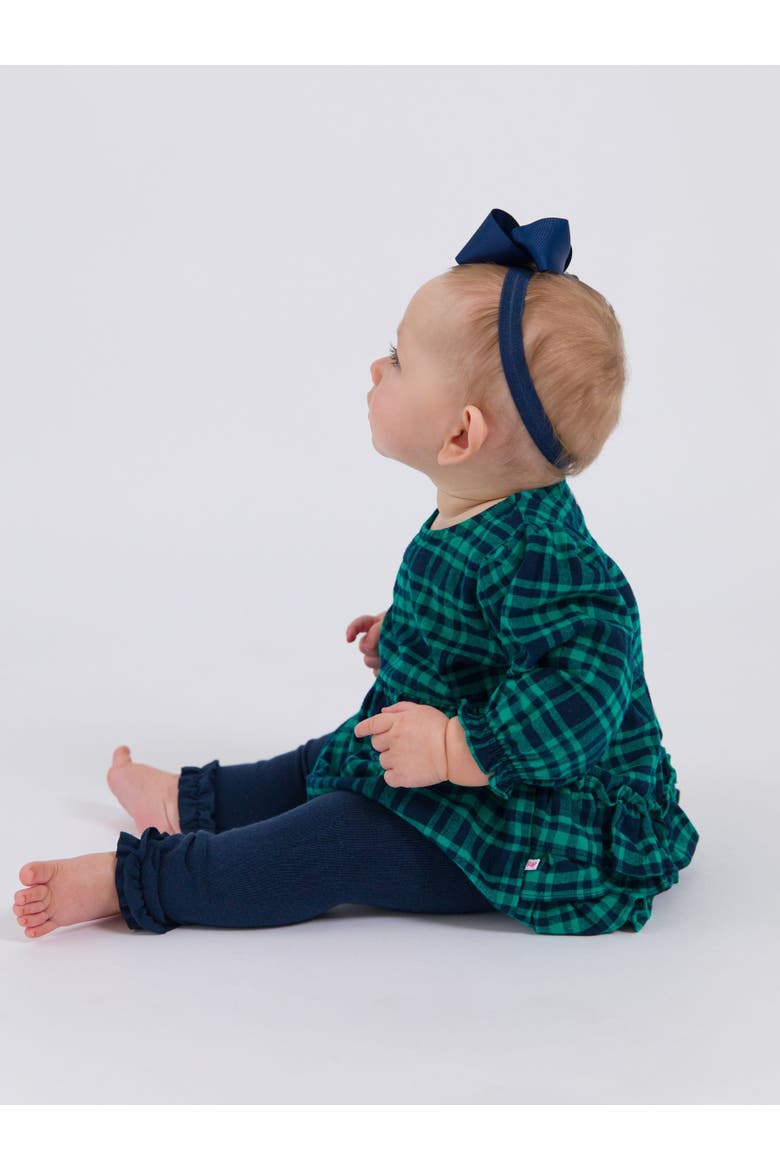Baby Girls Woven Long Sleeve Bubble Romper, Alternate, color, Hayden Plaid