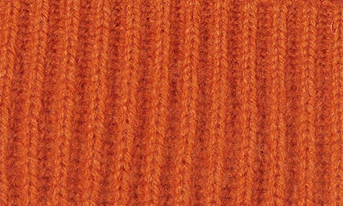 Hickey Freeman Cashmere Cardigan Stitch Beanie In Orange