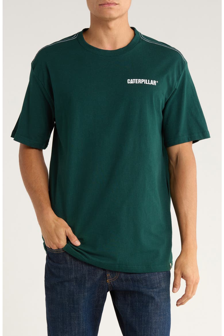 Washed Logo Boxy Graphic T-Shirt, Main, color, PONDEROSA