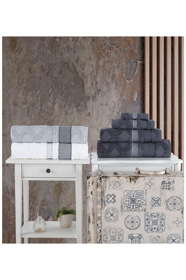 2-Piece Large Square Towel Set, Alternate, color, SILVER