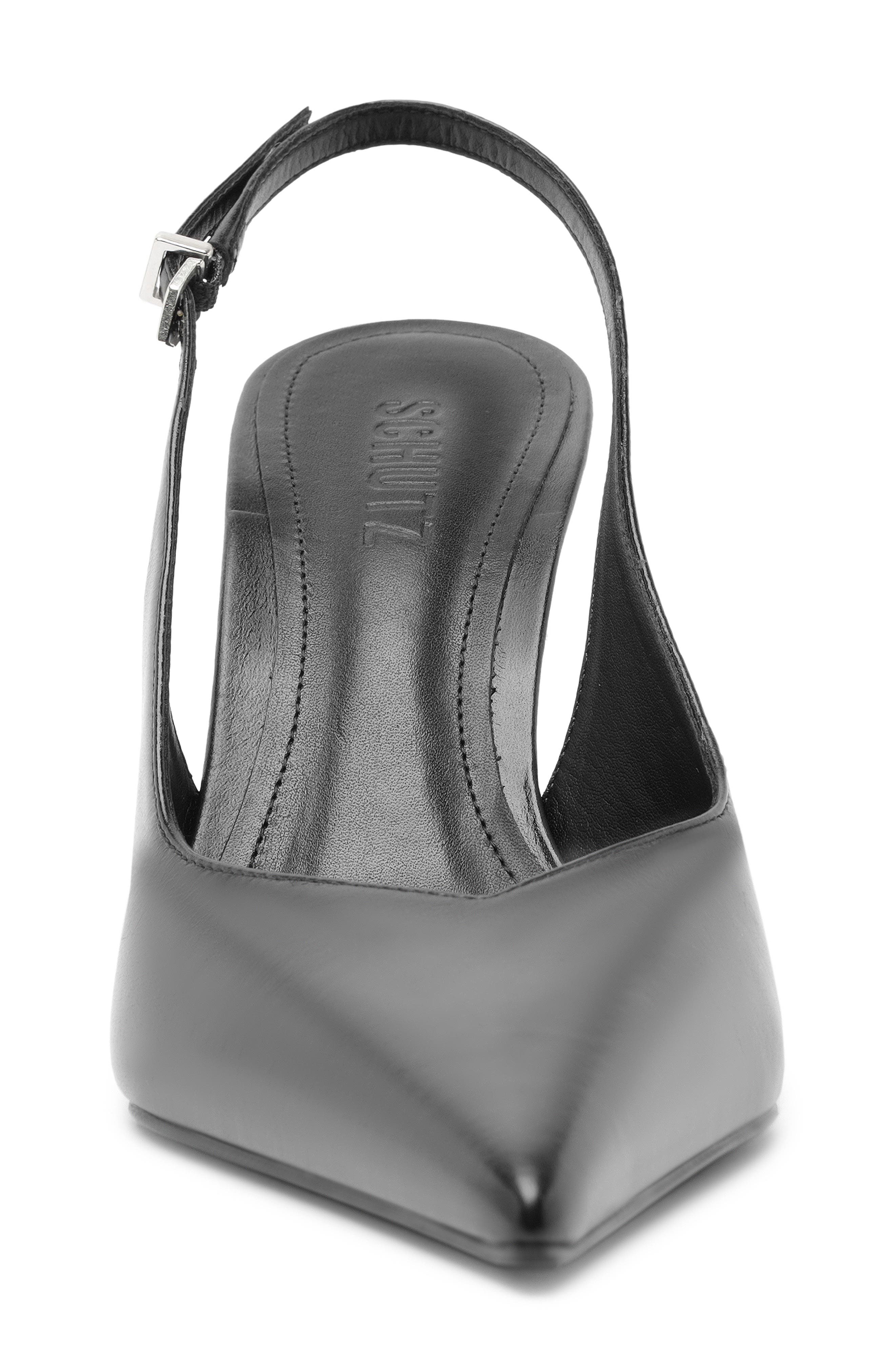 Schutz Siena Slingback Wedge Pump, Alternate, color, Black