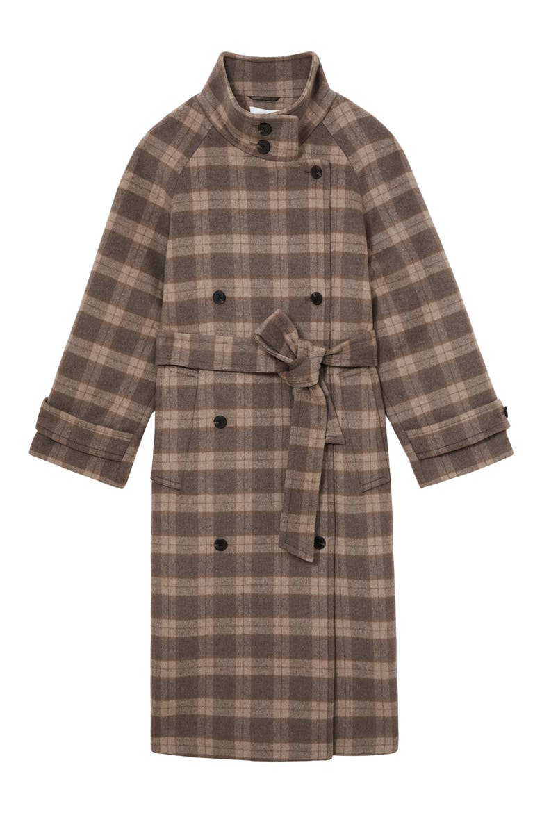 Poppie Coat, Alternate, color, BROWN CHECK