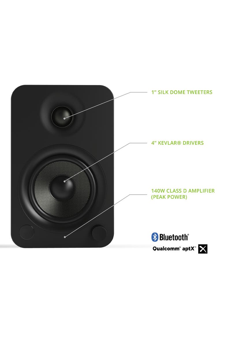 Kanto YU4 Powered Bookshelf Speakers with Built-In Bluetooth - Pair, Alternate, color,