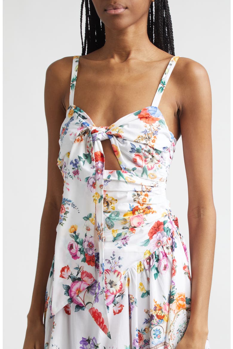 I Left My Heart in Granada Print Stretch Cotton Poplin Midi Dress, Alternate, color, I LEFT MY HEART IN GRANADA