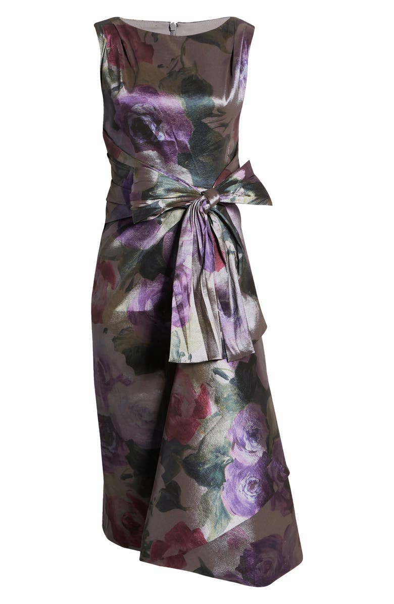 Eliza J Sleeveless Waist Tie Dress, Alternate, color,