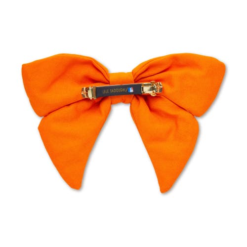 Lele Sadoughi Mlb Houston Astros Bow Barrette In Orange