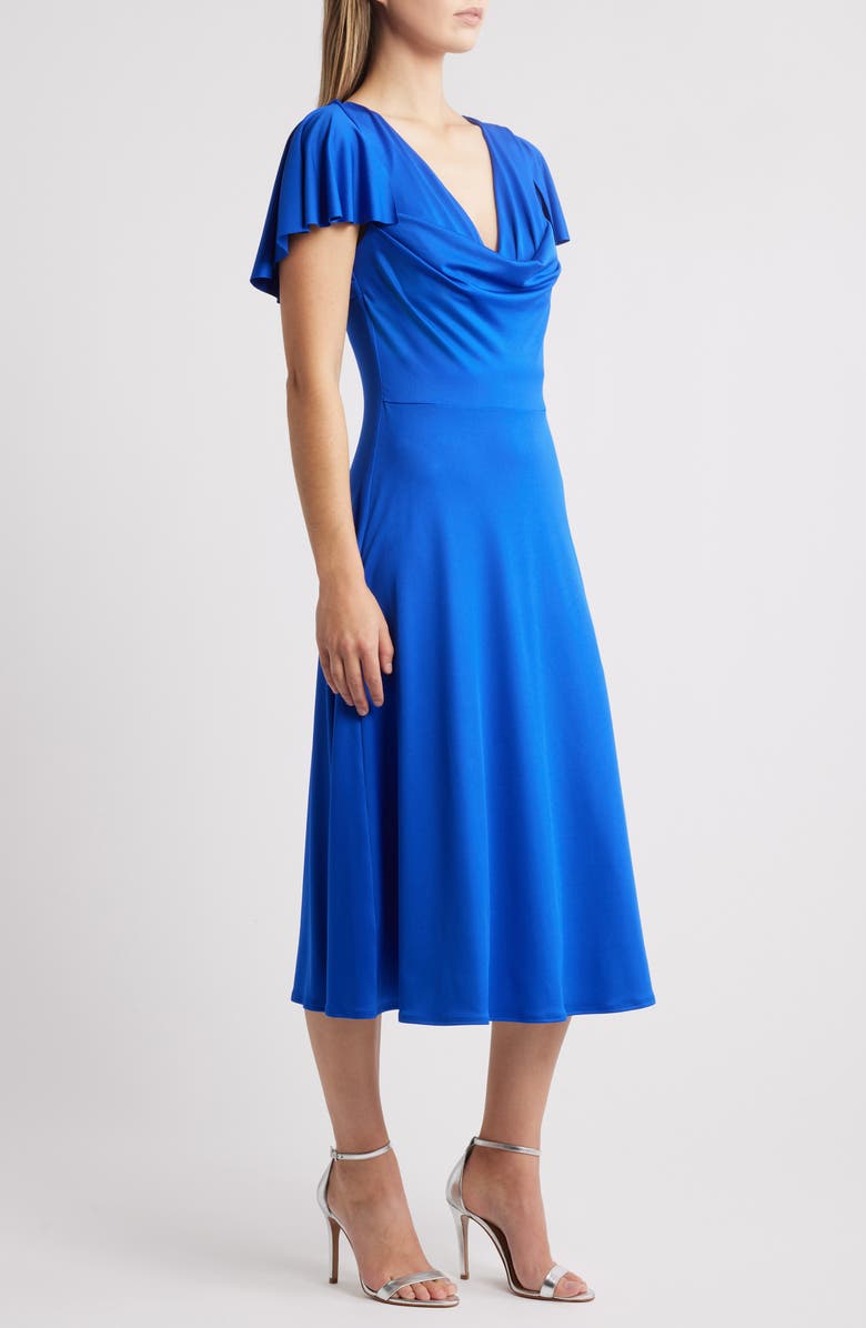 Black Halo Anabela Flutter Sleeve Cocktail Dress, Alternate, color, 