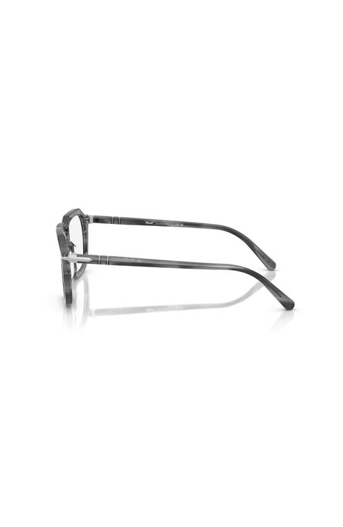 Persol 48mm Square Optical Glasses In Gray