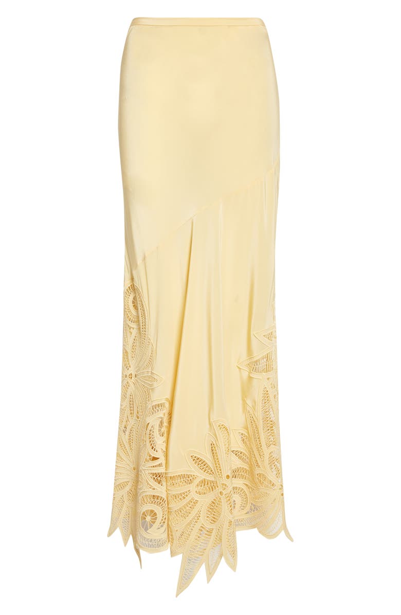 Ulla Johnson Oona Embroidered Silk Maxi Skirt, Alternate, color, Dandelion