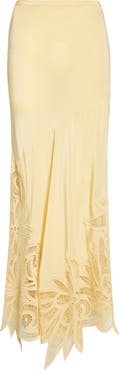 Ulla Johnson Oona Embroidered Silk Maxi Skirt