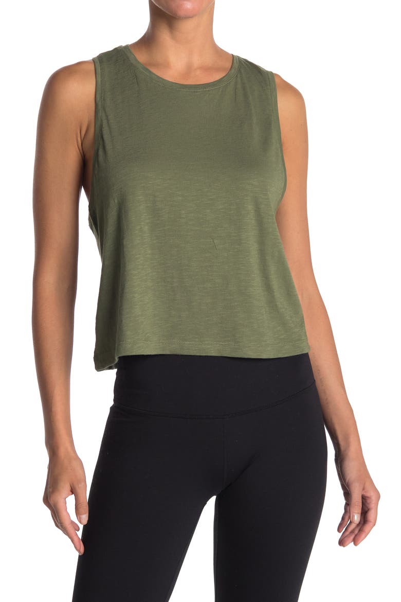 Training Racerback Tank, Main, color, OLIVE BRANCH