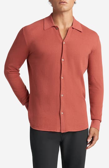 Shop Goodlife Mini Waffle Long Button-up Shirt