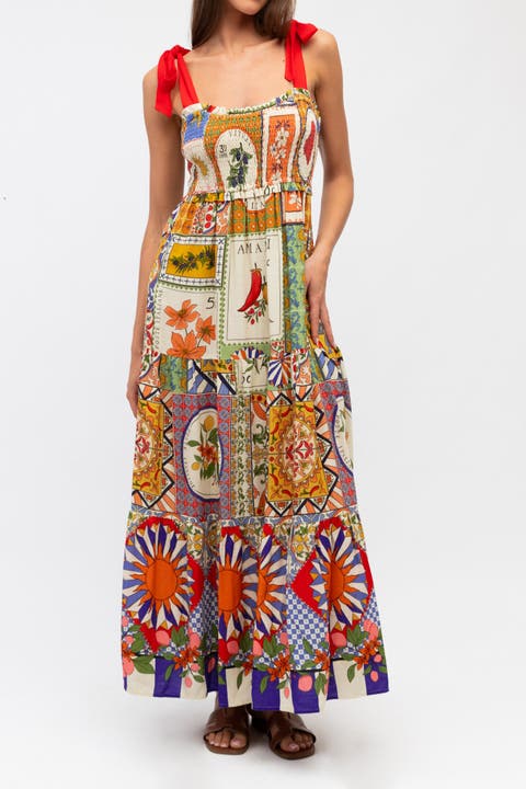 Amalfi Mosaic Maxi Dress