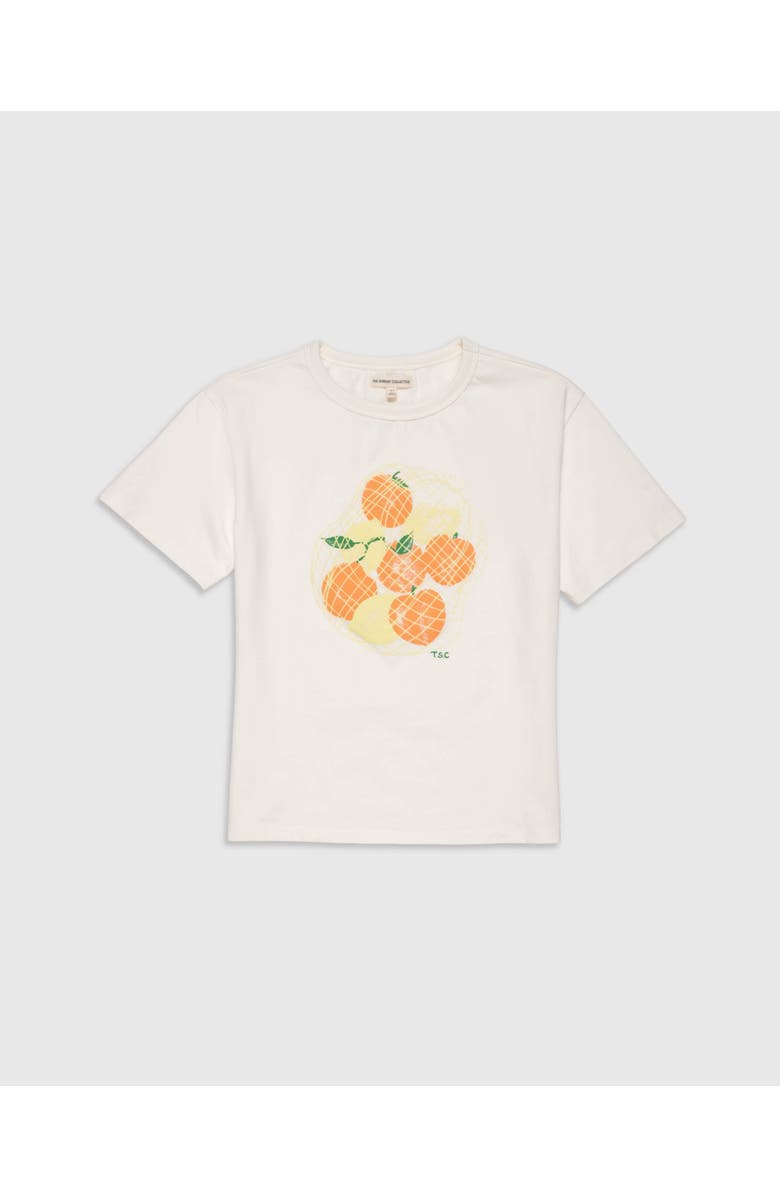 The Sunday Collective Organic Weekend Tee, Main, color, White Mixed Fruit