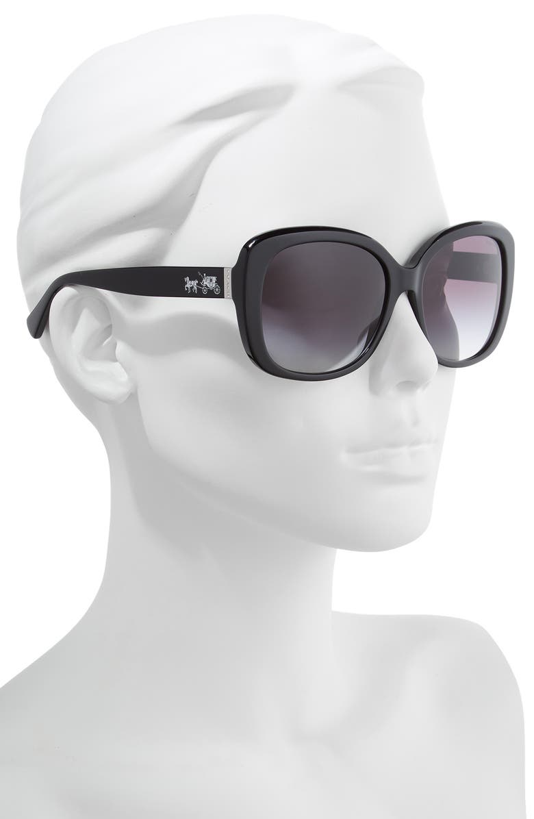 COACH 58mm Gradient Square Sunglasses, Alternate, color,