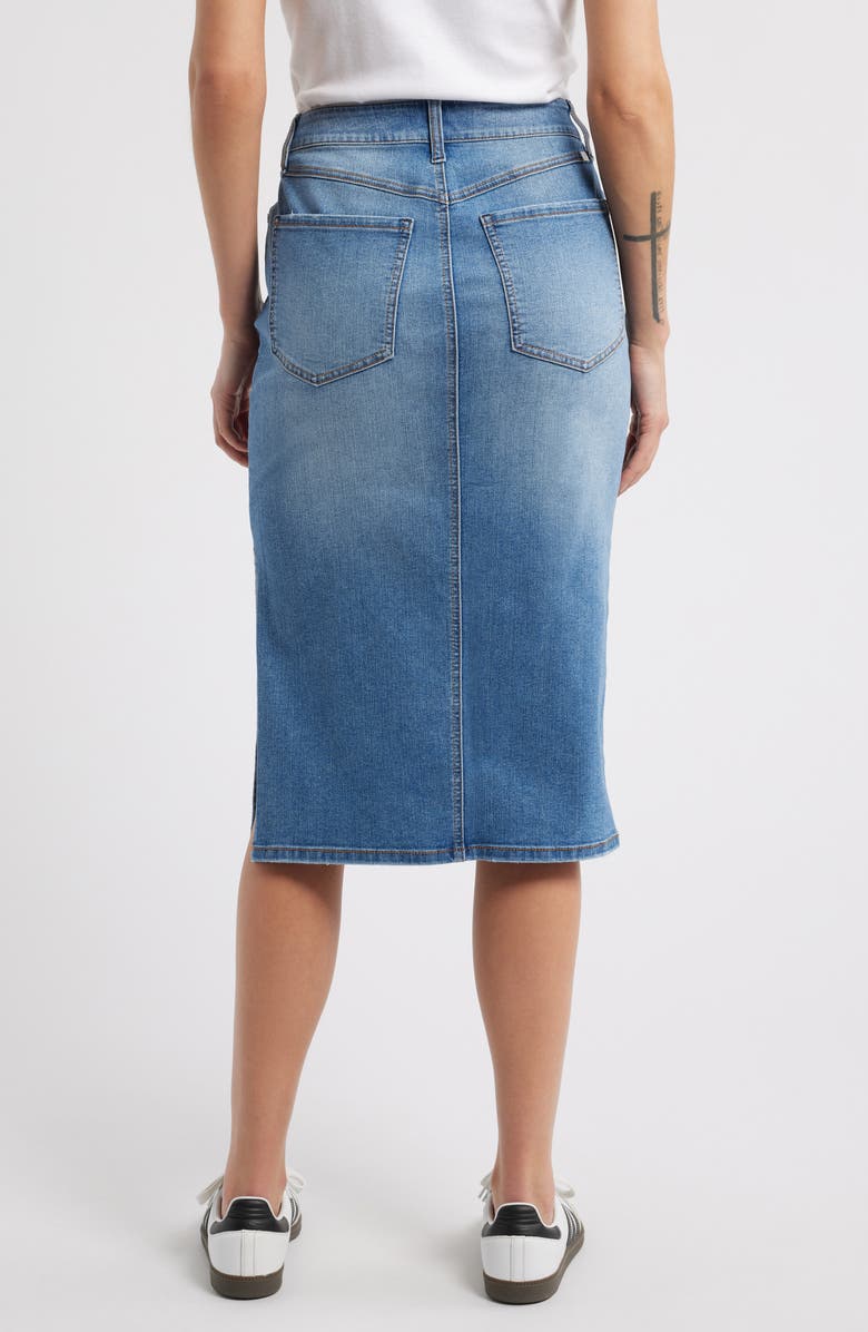 1822 Denim Denim Midi Skirt, Alternate, color, 
