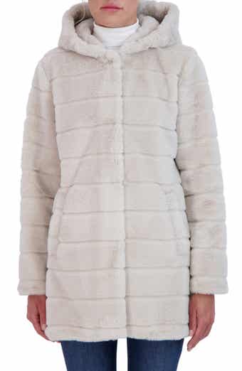 Sebby Hooded Faux Fur Jacket