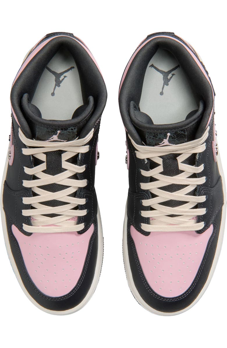 Jordan Air Jordan 1 Mid SE Basketball Sneaker, Alternate, color, Anthracite/ Iced Carmine